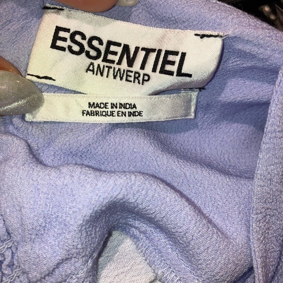 Essentiel Antwerp Dimple Multicolor Ombré Halter Maxi dress 🩵 so 38 - Picture 9 of 11